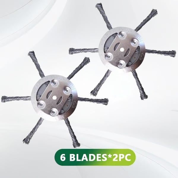 👨🌾6 inch Steel Wire Brush Cutter Trimmer Head🔥(BUY 2 GET 1 FREE )