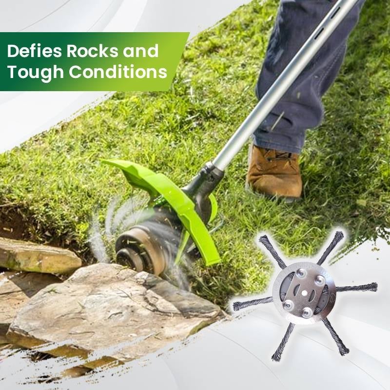 👨🌾6 inch Steel Wire Brush Cutter Trimmer Head🔥(BUY 2 GET 1 FREE )