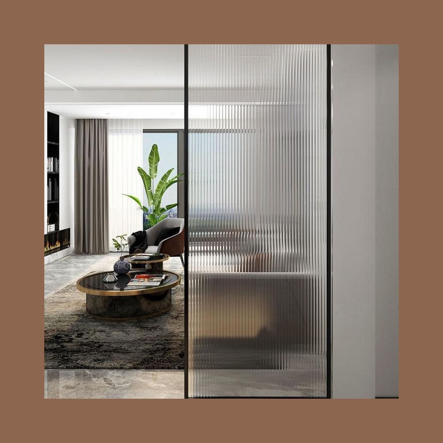 Frosted Glass Sticker - Privacy and Style for Bathroom and Kitchen