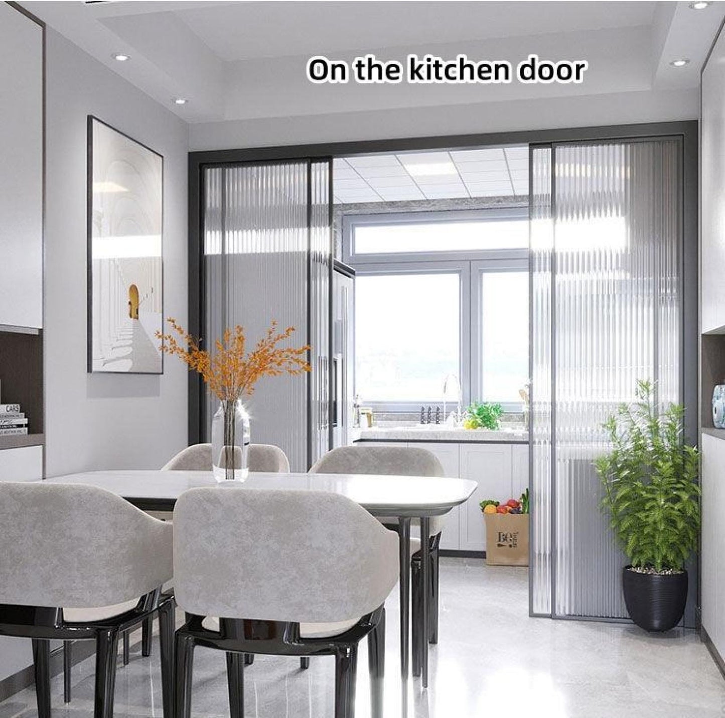 Frosted Glass Sticker - Privacy and Style for Bathroom and Kitchen