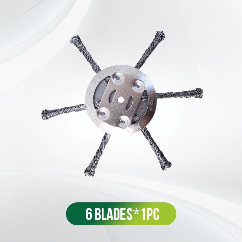 👨‍🌾6 inch Steel Wire Brush Cutter Trimmer Head🔥(BUY 2 GET 1 FREE )