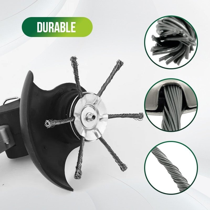 👨‍🌾6 inch Steel Wire Brush Cutter Trimmer Head🔥(BUY 2 GET 1 FREE )