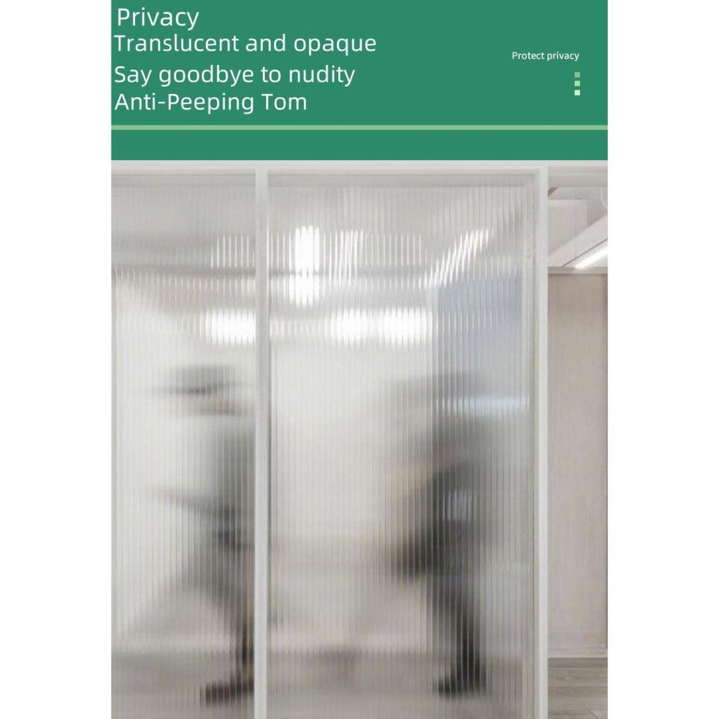 Frosted Glass Sticker - Privacy and Style for Bathroom and Kitchen